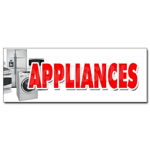 APPLIANCES DECAL sticker sale refrigerator washer dryer discount brand, D-36 Appliances